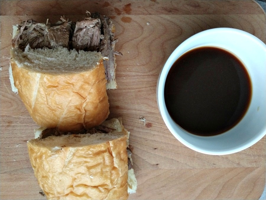 crock-pot slow roasted french dip sandwiches 