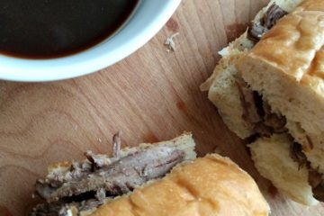 crock-pot slow roasted french dip sandwiches