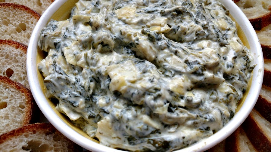 crock-pot spinach artichoke dip