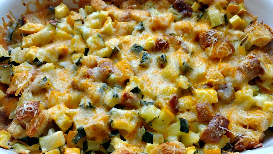 crock-pot cheesy zucchini casserole