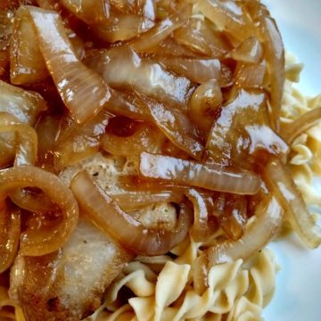 crock-pot pork chops with onions