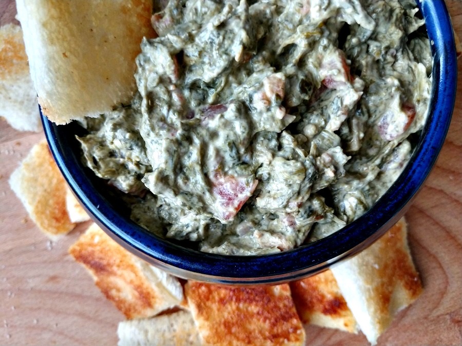 crock-pot spinach and bacon dip