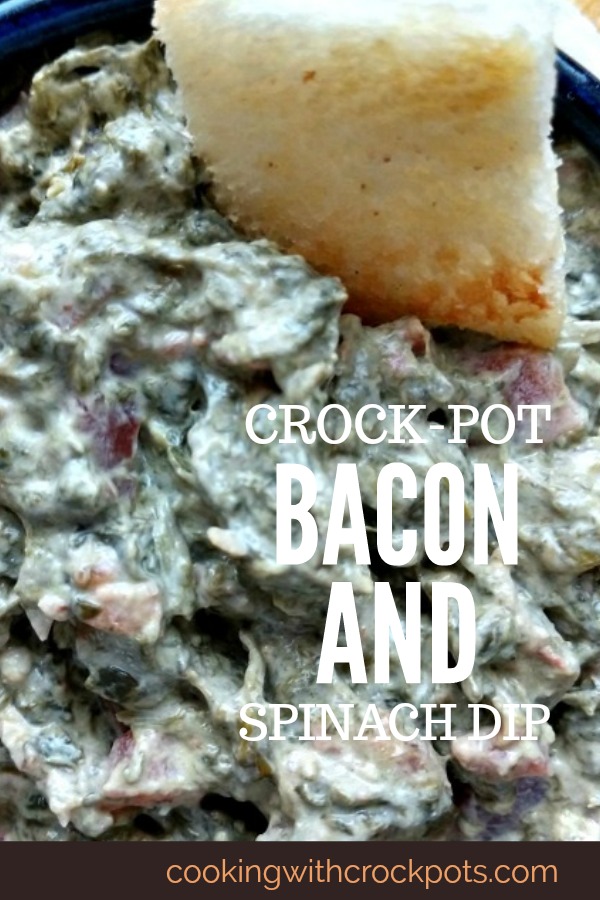 Crock-Pot Bacon and Spinach Dip