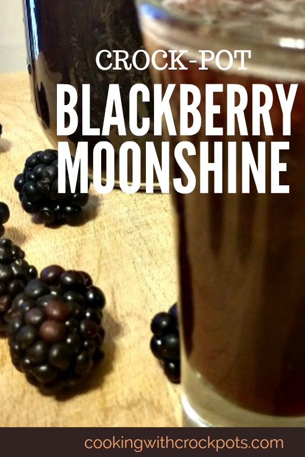 Crock-Pot Blackberry Moonshine
