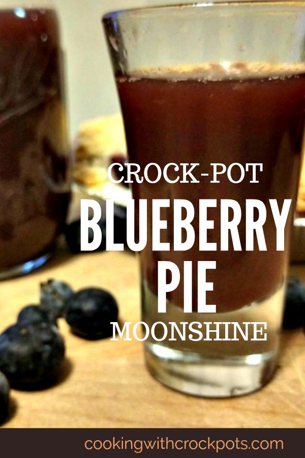 Crock-Pot Blueberry Pie Moonshine 