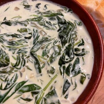 crock-pot cream of spinach soup