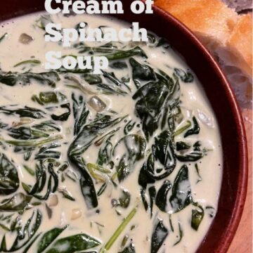 crock-pot cream of spinach soup